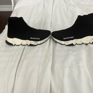 Balenciaga black speed trainers